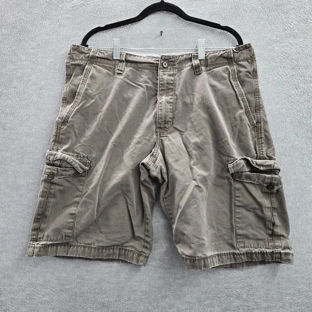 Banana Republic‎ Men Shorts 34 Brown Cargo Y2K Skate Baggy 11